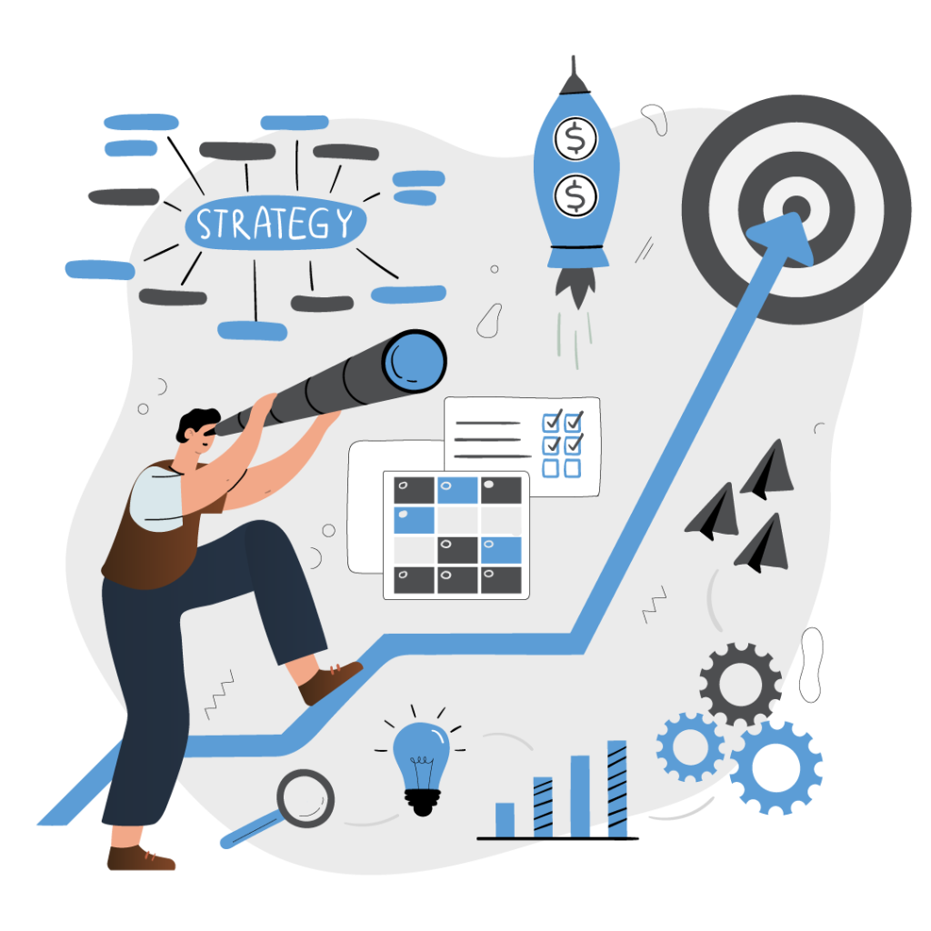 digital marketing strategies for business concept image